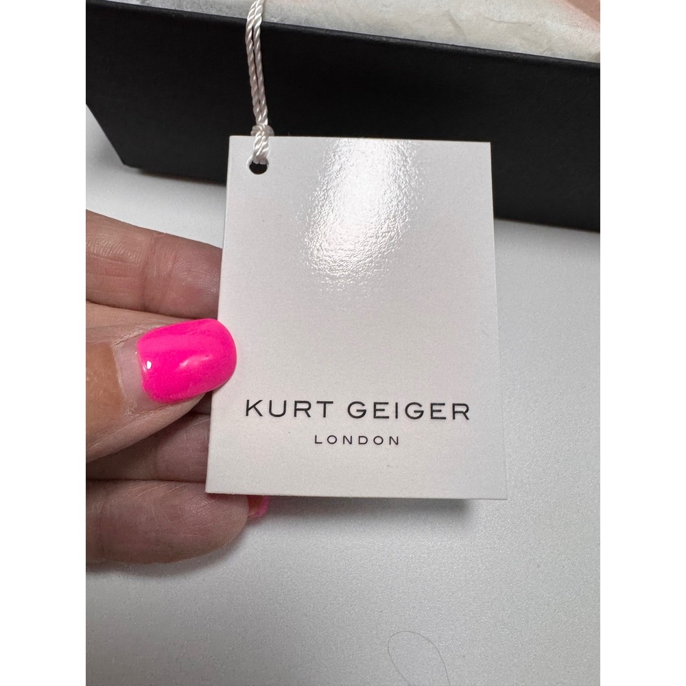 Kurt Geiger London Micro Kensington Leather Crossbody Bag Peach Cream NWOT - Picture 7 of 8